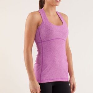 Lululemon Scoop Neck Tank in Heathered Ultra Violet size 6